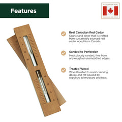 Northwood Sauna close-up of cedar grain and polished finish highlighting durability and aroma