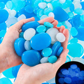 Novabright front packaging showing 300-piece glow stones set and benefits
