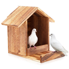 Novabright front view of nesting box showing weatherproof shelter benefit