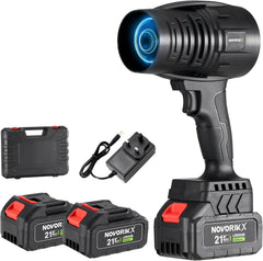 NovorikX front view with nozzle showing compact power and portability