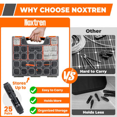 Noxtren solar connector pins and PPO housings detail, corrosion-resistant contacts for durability