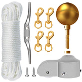 NQ front assembly showing truck, ball topper and pulley for smoother hoisting