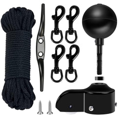 NQ flagpole front assembly showing complete kit on pole, neat appearance benefit