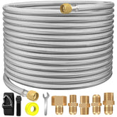 NQN coiled 48ft hose showing full length and easy deployment benefit