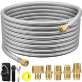 NQN front packaging showing full hose kit and included adapters for easy setup