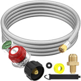 NQN front view of hose and regulator showing robust assembly and secure connection