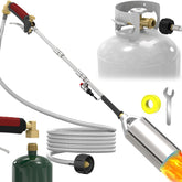 NQN torch front view showing full kit and benefits of reach