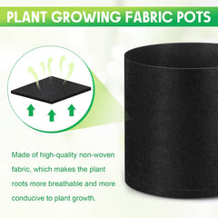 Nuanchu grow bag bottom and side showing drainage and breathable design