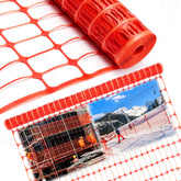Nuanchu front view of orange mesh roll showing compact packaging and clear boundary