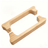 NUIBY front view of handle pair showing natural finish and symmetry for aesthetic appeal