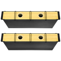 NUOMIC front view of two-pack feeders showing compact Langstroth fit and convenience