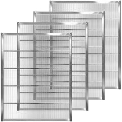 NUOMIC front view of galvanized queen excluder showing full frame and fit benefit