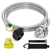 NUPICK front assembled kit showing hose and filter for safer propane use