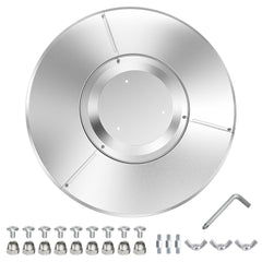 NUPICK reflector front view showing clean aluminum and wide coverage benefit
