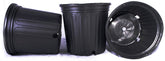 Nursery Supplies front view of 50-pack trade pots showing stackable convenience and storage benefit