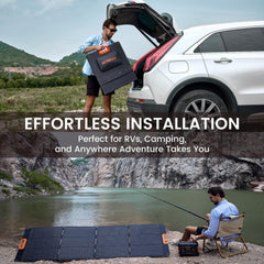 NURZVIY fully unfolded panel surface maximizing sunlight capture outdoors