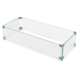 NUU GARDEN front view of tempered glass wind guard showing clean profile and benefit