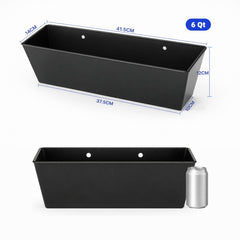 NZJWZS trough bottom with drain holes and plugs showing water drainage benefit