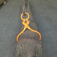 OAOLOWF tongs beside measuring tape showing 18 inch opening to match log diameters
