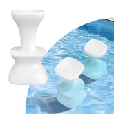 OceanaFlow stool front view showing sleek white finish and ergonomic seat comfort