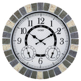 OCEST front view clock face shows clear numbers and readable time for easy outdoor viewing