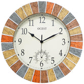 OCEST front view yellow clock showing bold numerals and clear time