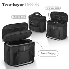 OCXLLEATLY top handle and shoulder strap for comfortable transport