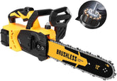 ODOGYM front view showing pre-assembled chainsaw and included accessories for quick start