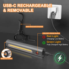 OHIFAST strap mounted on a grill handle showing versatile fit and hands-free lighting