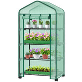 Ohuhu front view assembled greenhouse showing compact footprint and organization benefit