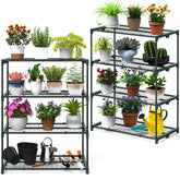 Ohuhu front view of two-pack shelves showing stable storage and organization