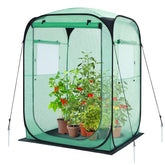 Ohuhu greenhouse front view showing structure and protection for plants