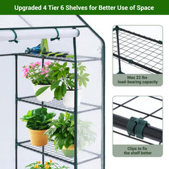Ohuhu roll-up door open with easy access benefit for daily plant care