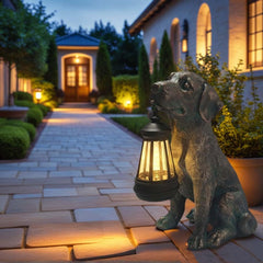 Oinas puppy statue side profile highlighting realistic fur detail