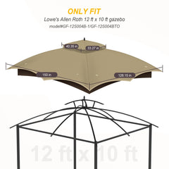 OIPUNSHLE close-up of double-tier top illustrating better wind resistance