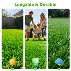 Oiyeefo turf installed on patio showcasing instant green outdoor transformation benefit