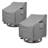 okcool front view of grey 2-pack covers showing full fit and protection