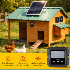 OKKÖBI control box display with three-mode selection for flexible ventilation management