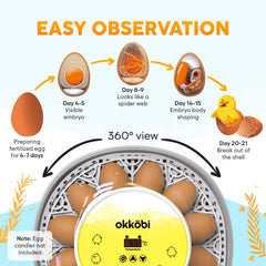 OKKÖBI automatic turner detail illustrating rotation mechanism for even development