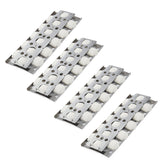 Oklagarden front view of four briquette trays showing fit and durable finish for even heat