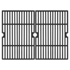 Oklagarden front view of replacement grates showing sturdy cast-iron construction and fit