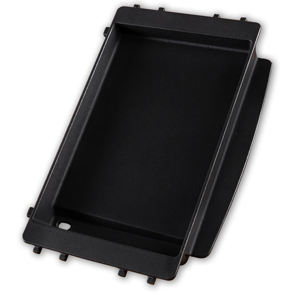 Oklagarden griddle front view showing fit and robust design benefit: easy replacement