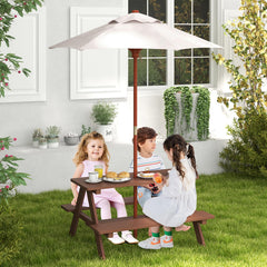 Olakids top view of table and benches highlighting tabletop space