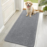OLANLY front view of dog door mat showing full 70x35 surface and color, durable protection