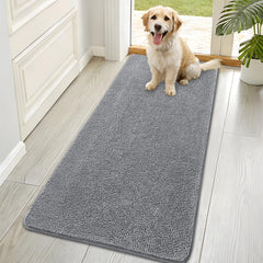 OLANLY front view of dog door mat showing full 70x35 surface and color, durable protection