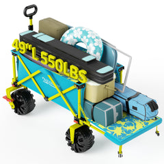 Old Bahama Bay front profile wagon showing stable frame and capacity