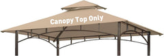 OLILAWN front canopy view showing full replacement fit and restored shelter