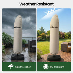 OLILAWN foldable support rod and storage bag for easy handling