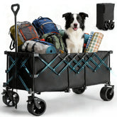 OLIXIS front view of wagon unfolded showing cargo capacity and stability