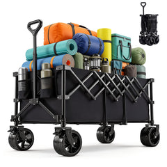 OLIXIS front view of wagon showing sturdy frame and large capacity benefit